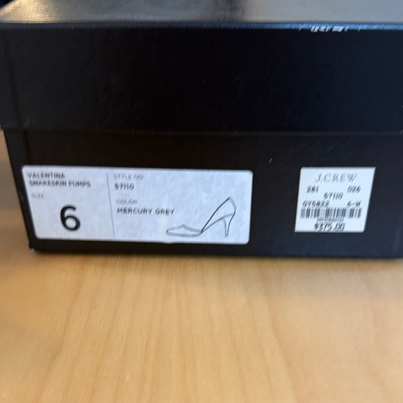 J. Crew Valentina Heels in Mercury Grey size 6 - Picture 13 of 13